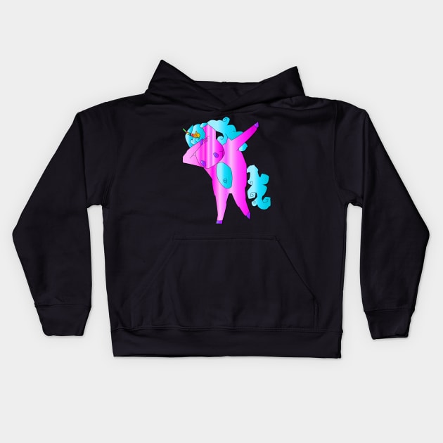 Unicorn dabbing dance Kids Hoodie by Shadowbyte91